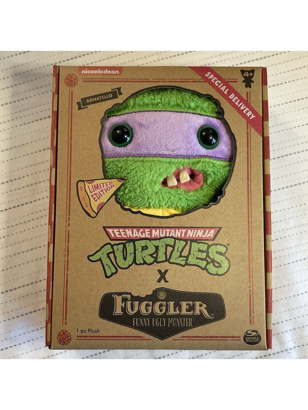 Fuggler Teenage Mutant Ninja Turtles Donatello Plush Limited Edition 9" NEW